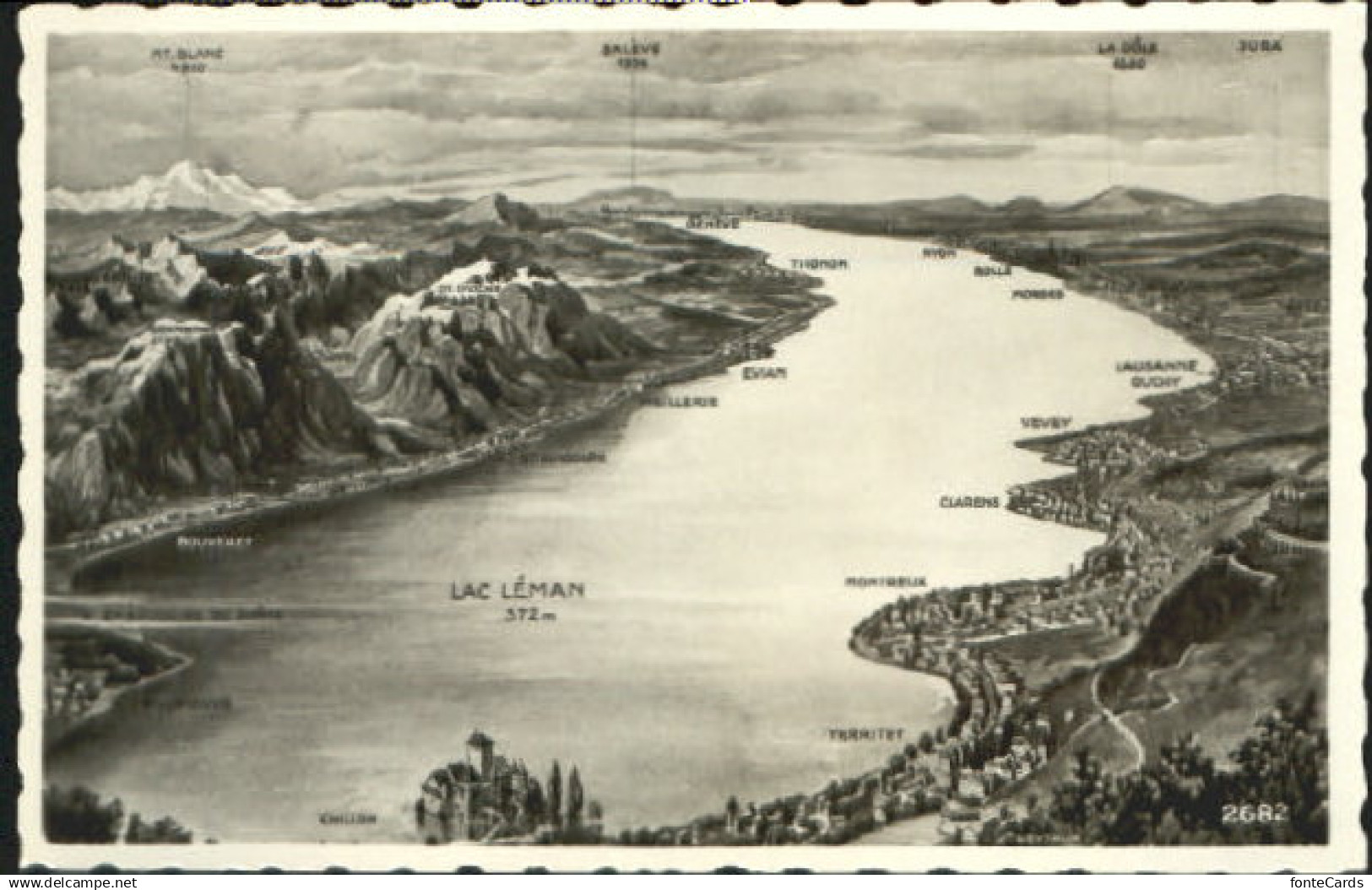 Lac Leman Genfersee Lac Leman  ungelaufen ca. 1930