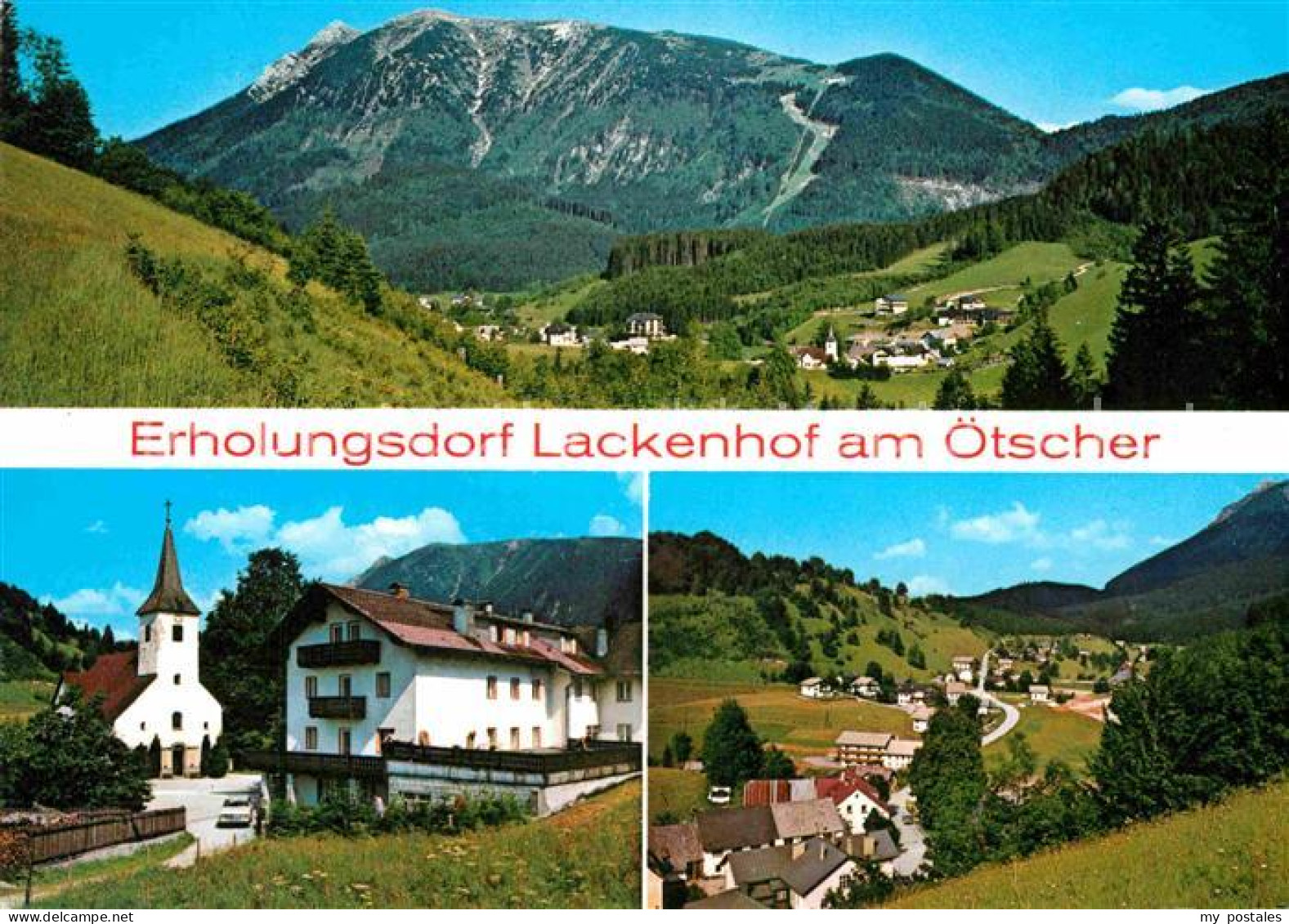 Lackenhof Gaming Kirche oetscher Teilansicht