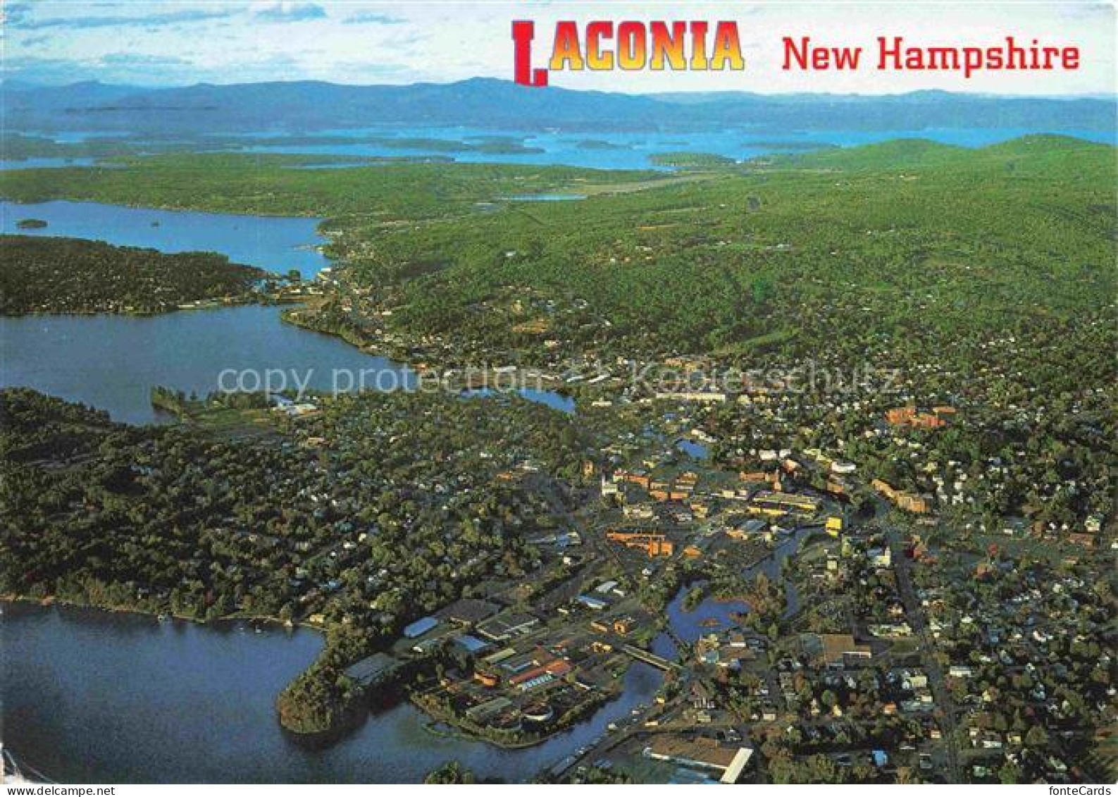Laconia New Hampshire USA Fliegeraufnahme