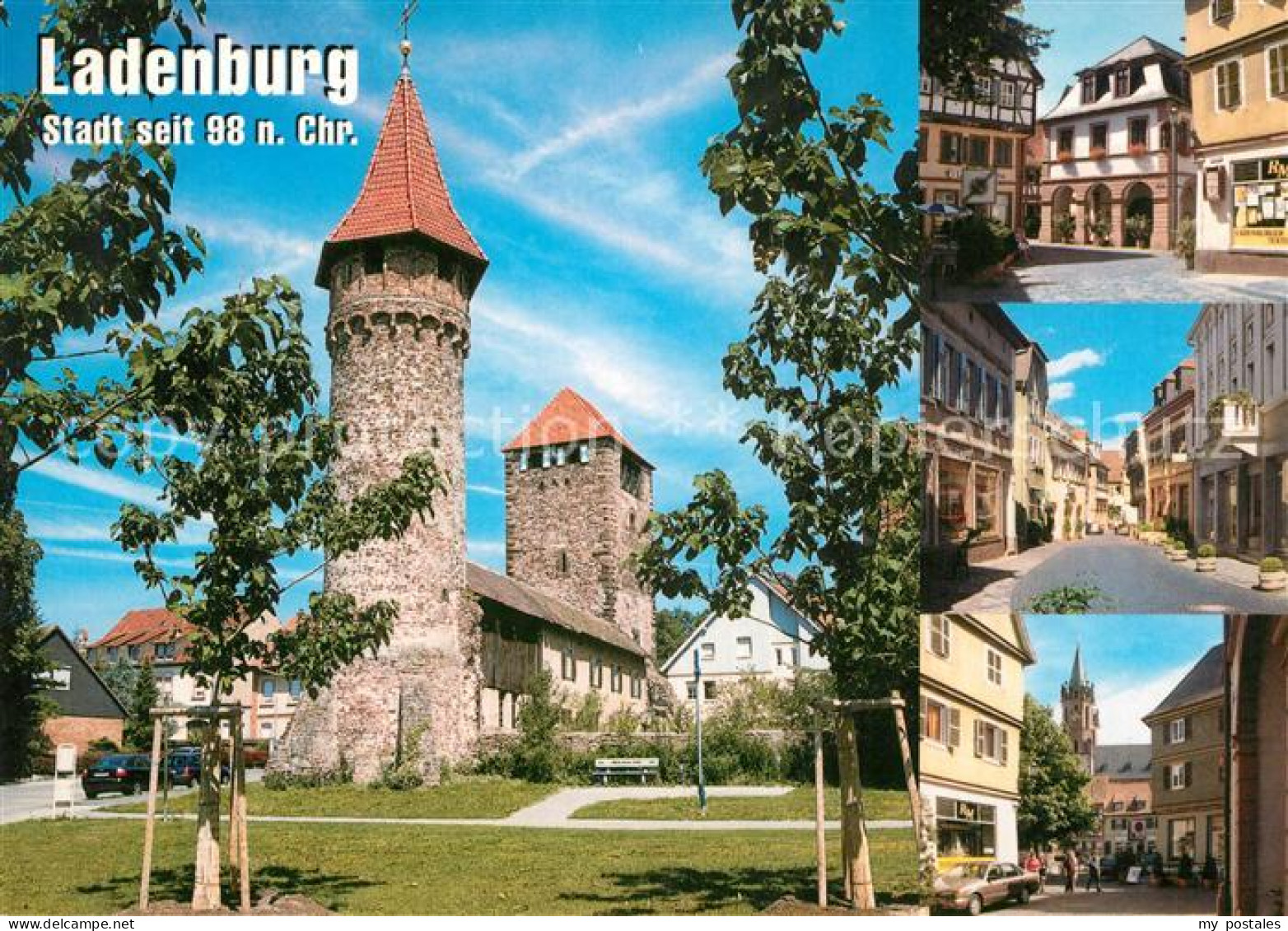 Ladenburg Historische Fachwerkhaeuser Stadtbefestigung Altstadt