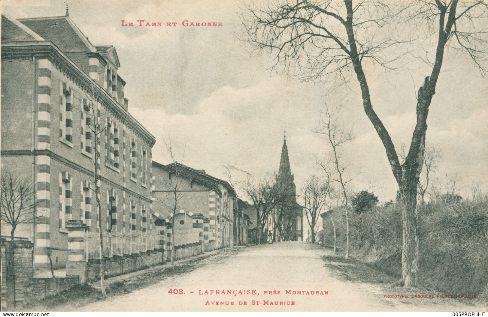 * LAFRANCAISE * AVENUE DE ST MAURICE * SAINT * 408 * EDIT. LABOUCHE * 1923