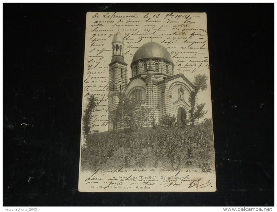 LAFRANCAISE - EGLISE LAPEYROUSE - 82 TARN ET GARONNE (N)