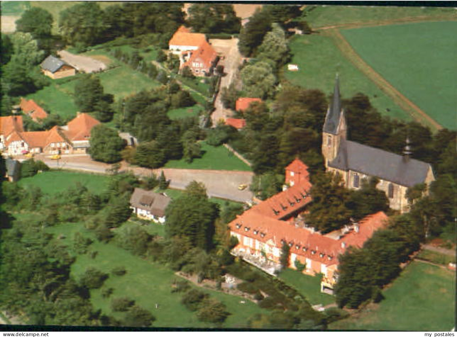 Lage Rieste Kirche Fliegeraufnahme