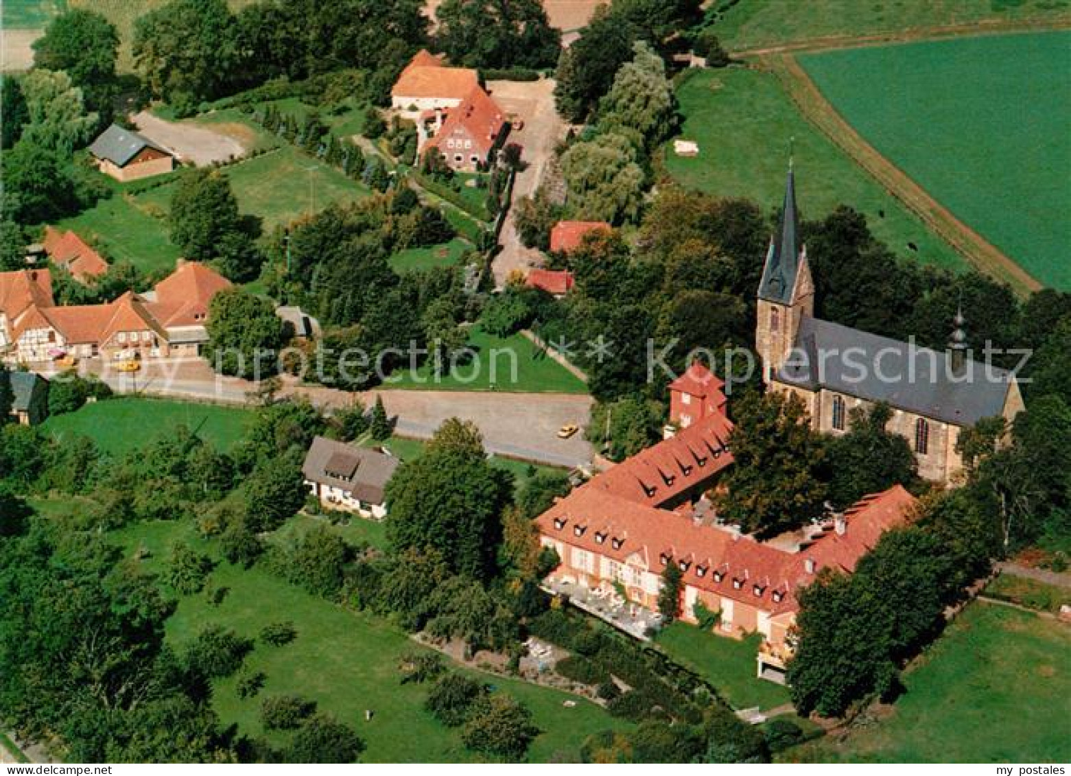 Lage Rieste Pfarr und Wallfahrtskirche des Kreuzes zu Lage St Johannes und Komme
