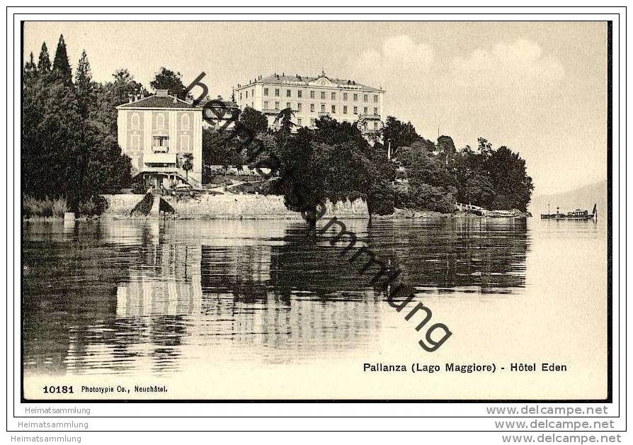 Lago Maggiore - Pallanza - Hotel Eden - um 1910