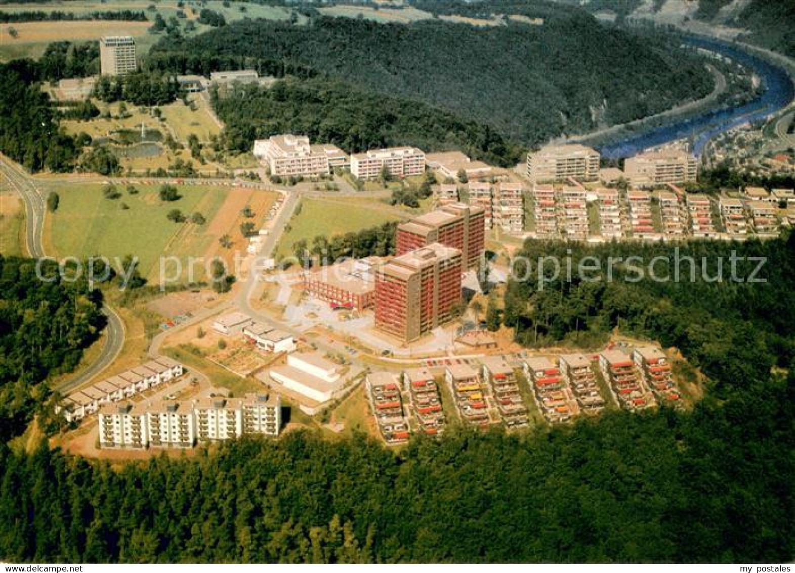 Lahnstein Rheinland-Pfalz Kurzentrum Fliegeraufnahme