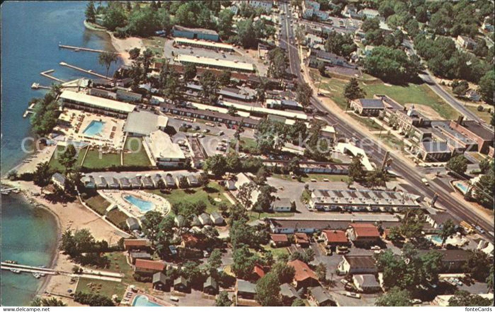 Lake George New York Aerial view