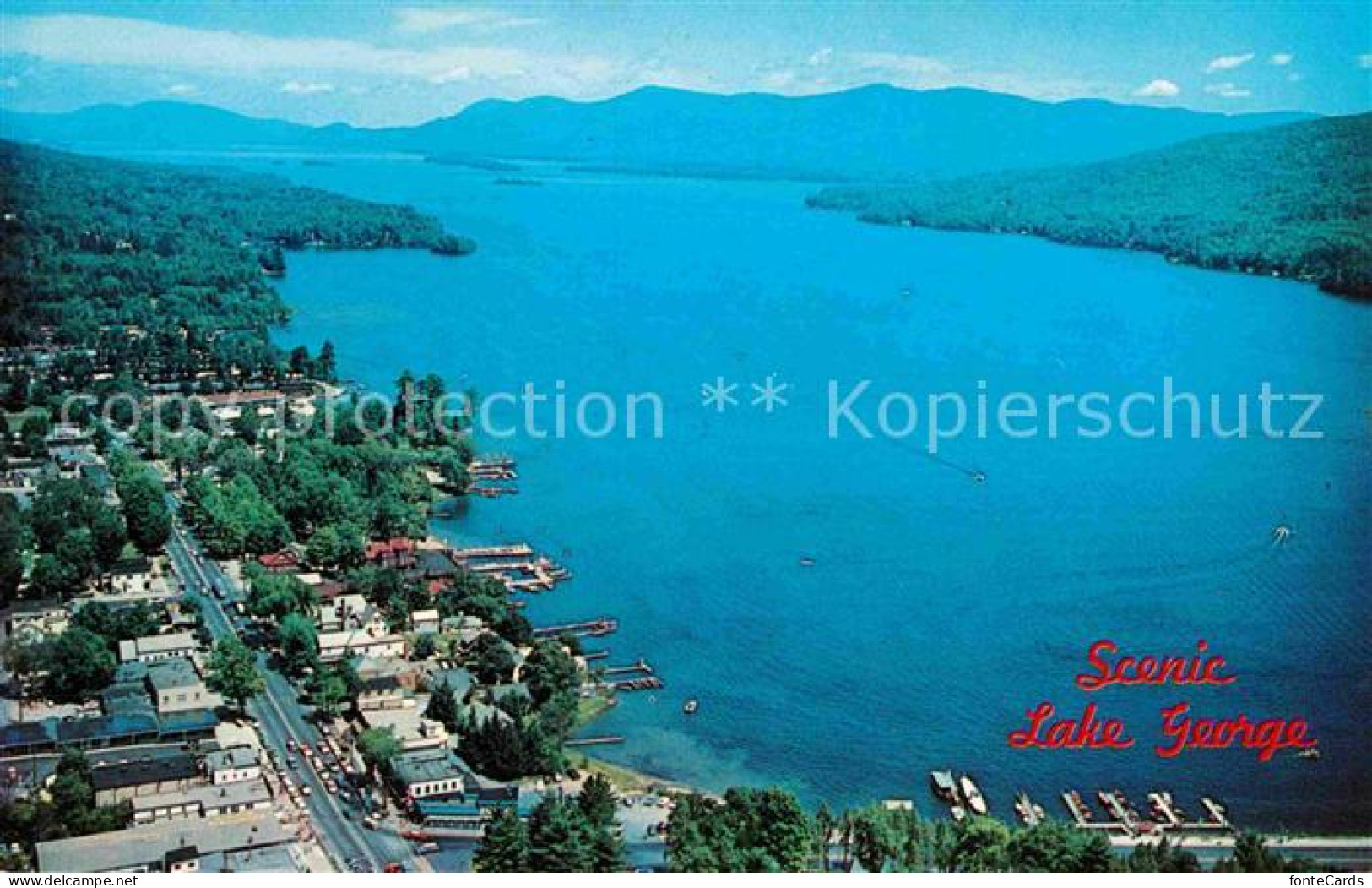 Lake George New York Fliegeraufnahme