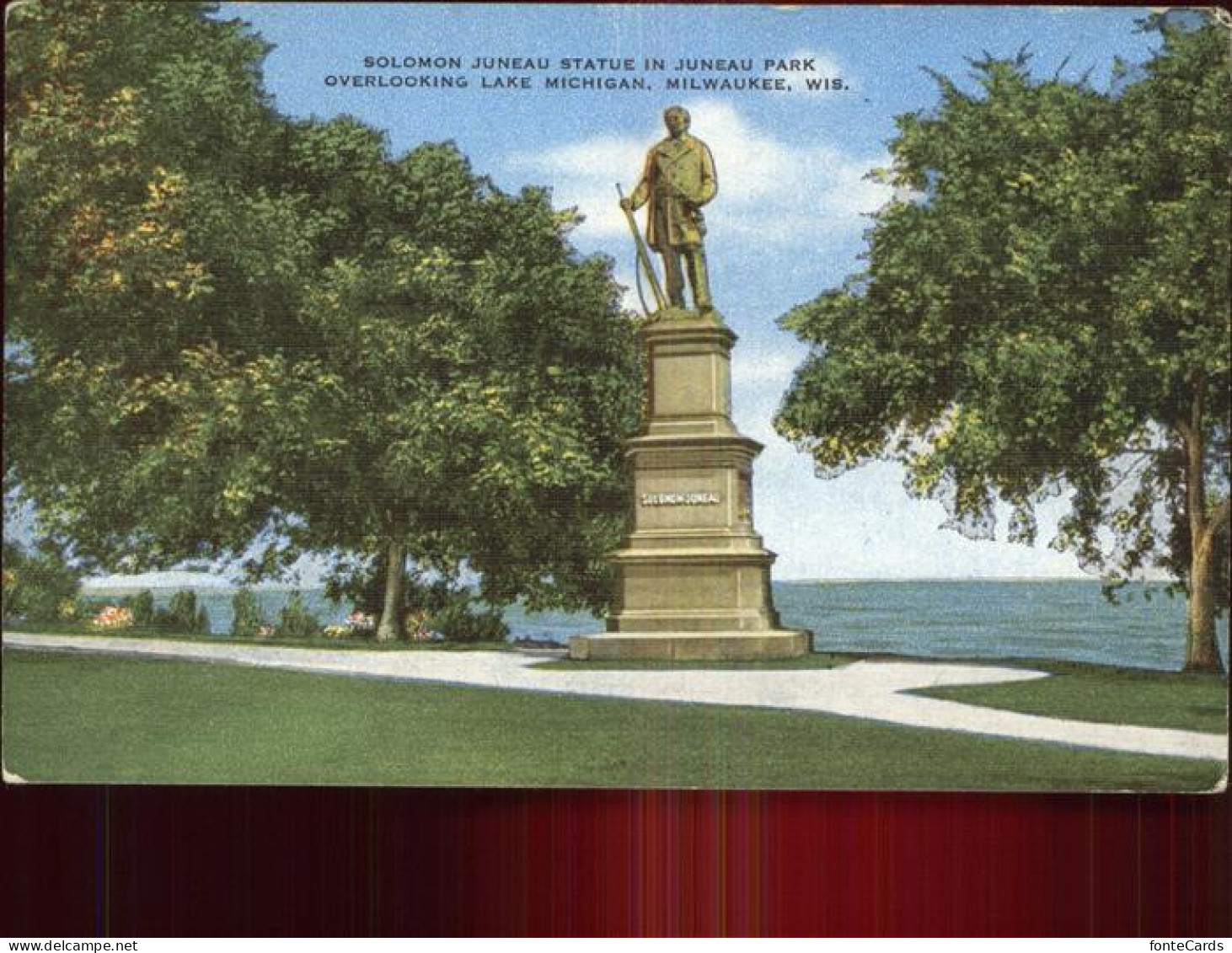 Lake Michigan Solomon Juneau Statue Juneau Park