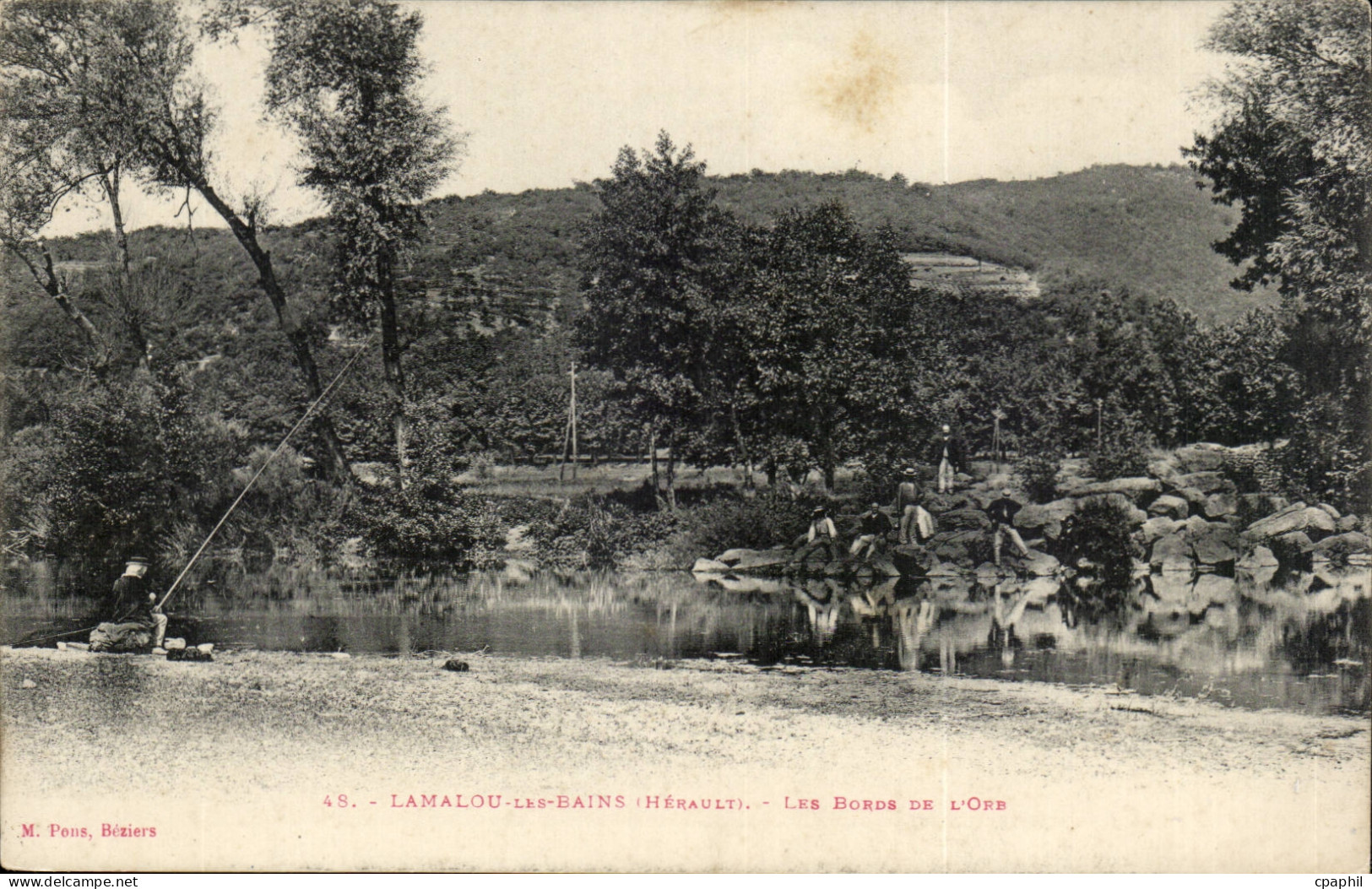 Lamalou les Bains - Les Bords de L'Orb - CPA