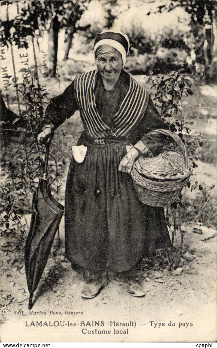 Lamalou les Bains - Type du Pays - Costume local - CPA