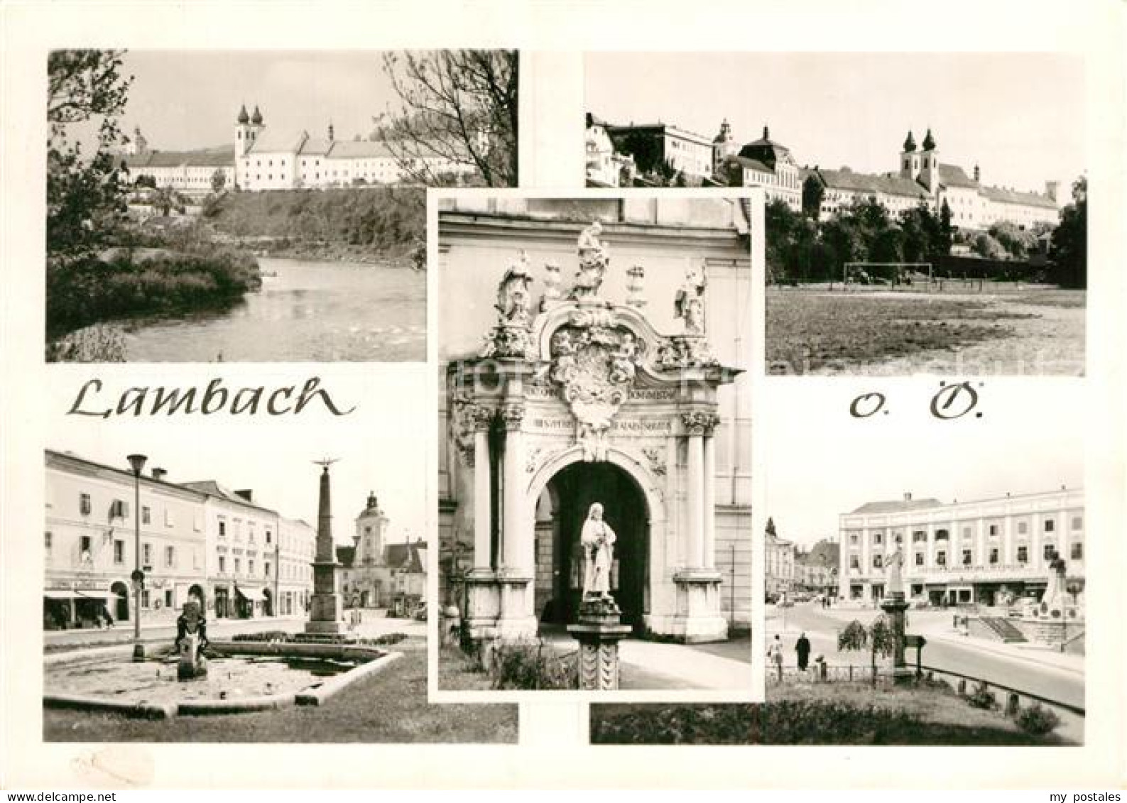 Lambach Oberoesterreich Kloster Hauptplatz Portal
