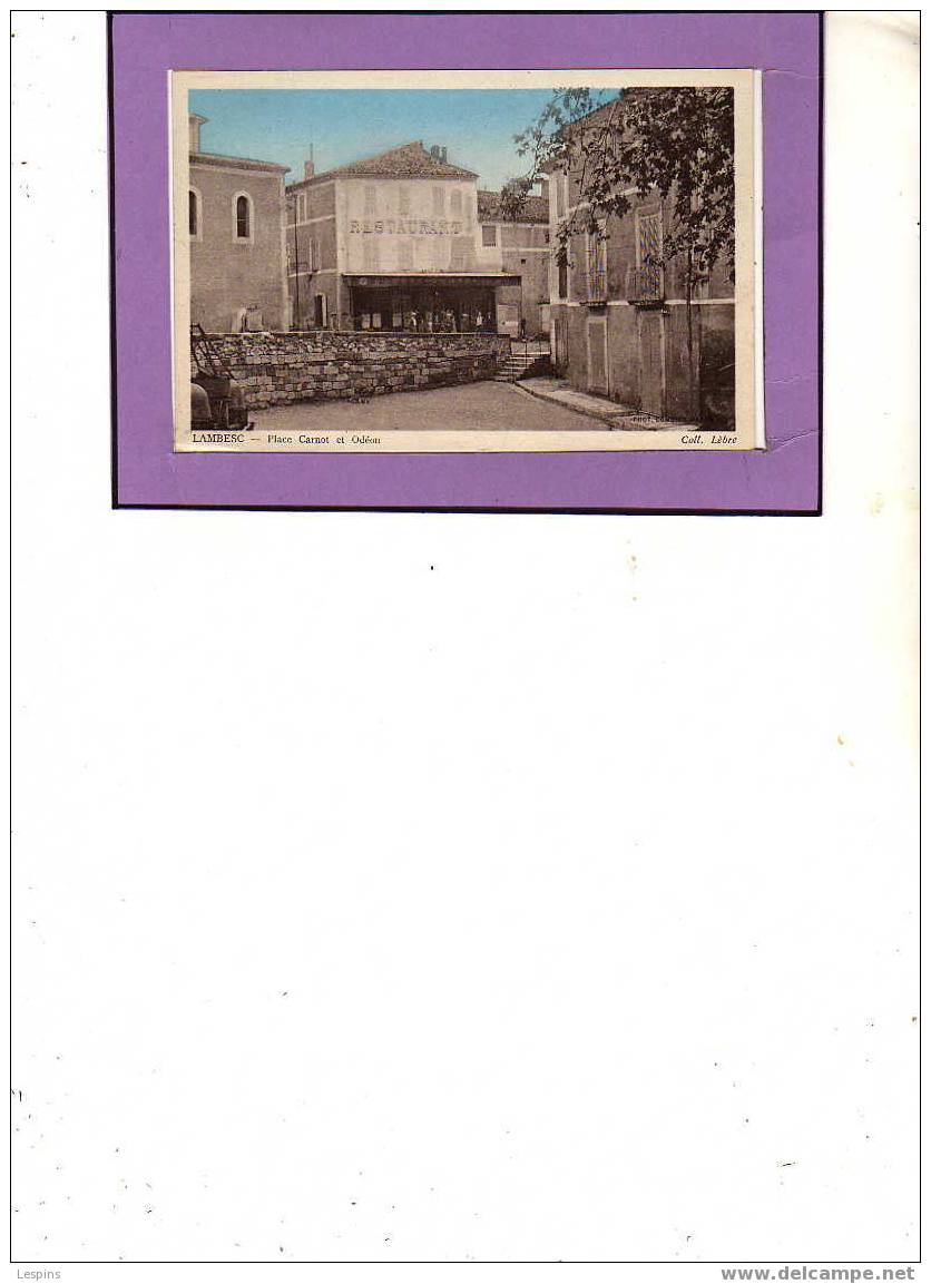 Lambesc -- Place Carnot et Odéon