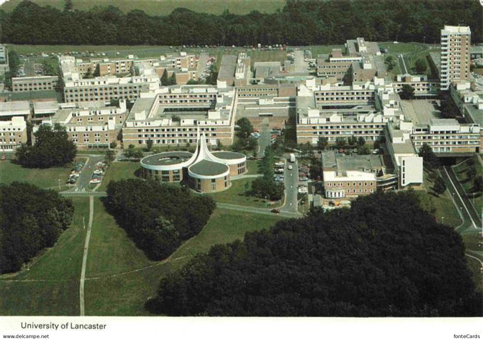 Lancaster  Lancashire UK University of Lancaster Fliegeraufnahme