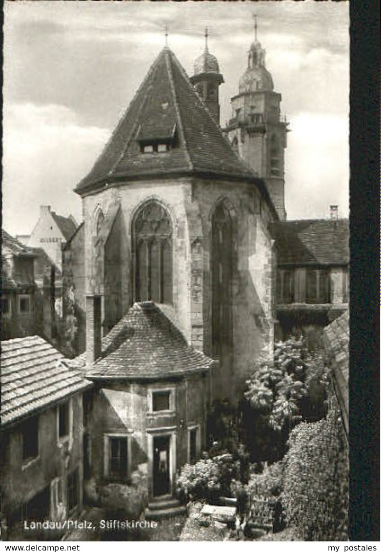 Landau Pfalz Landau Kirche x 1958