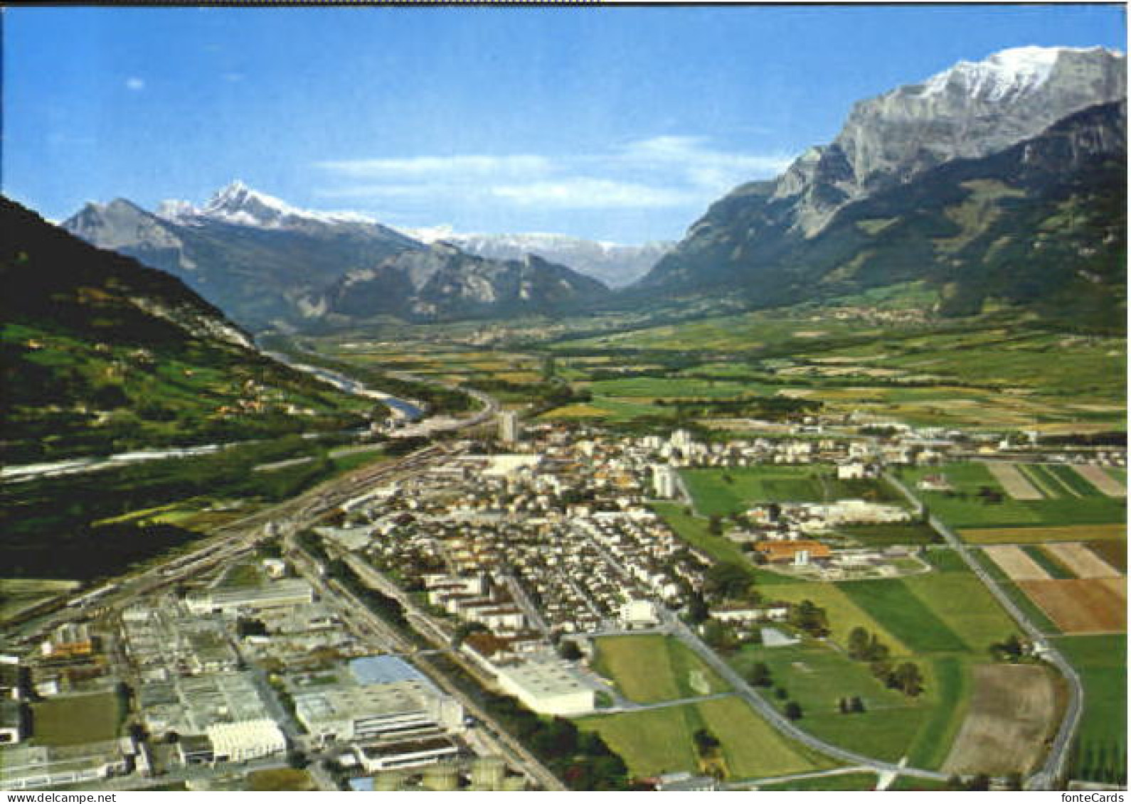 Landquart Fliegeraufnahme