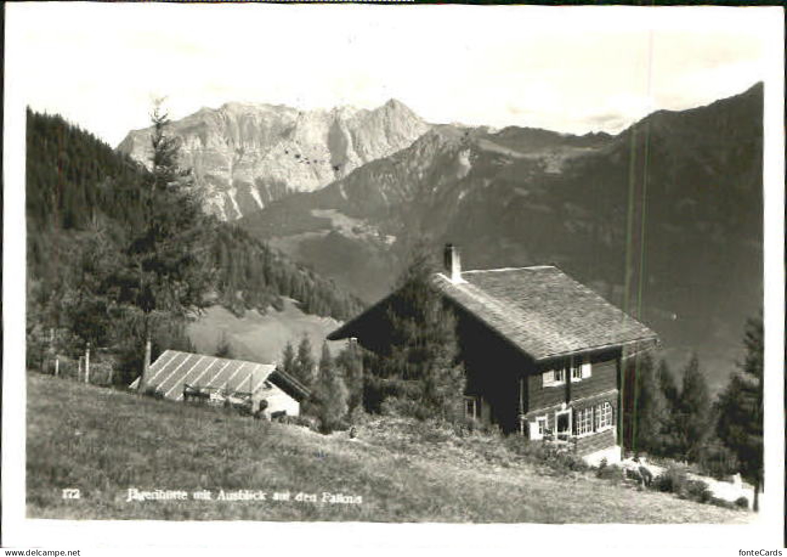 Landquart gestempelt Landquart Jaegerhuette Falknis x 1967