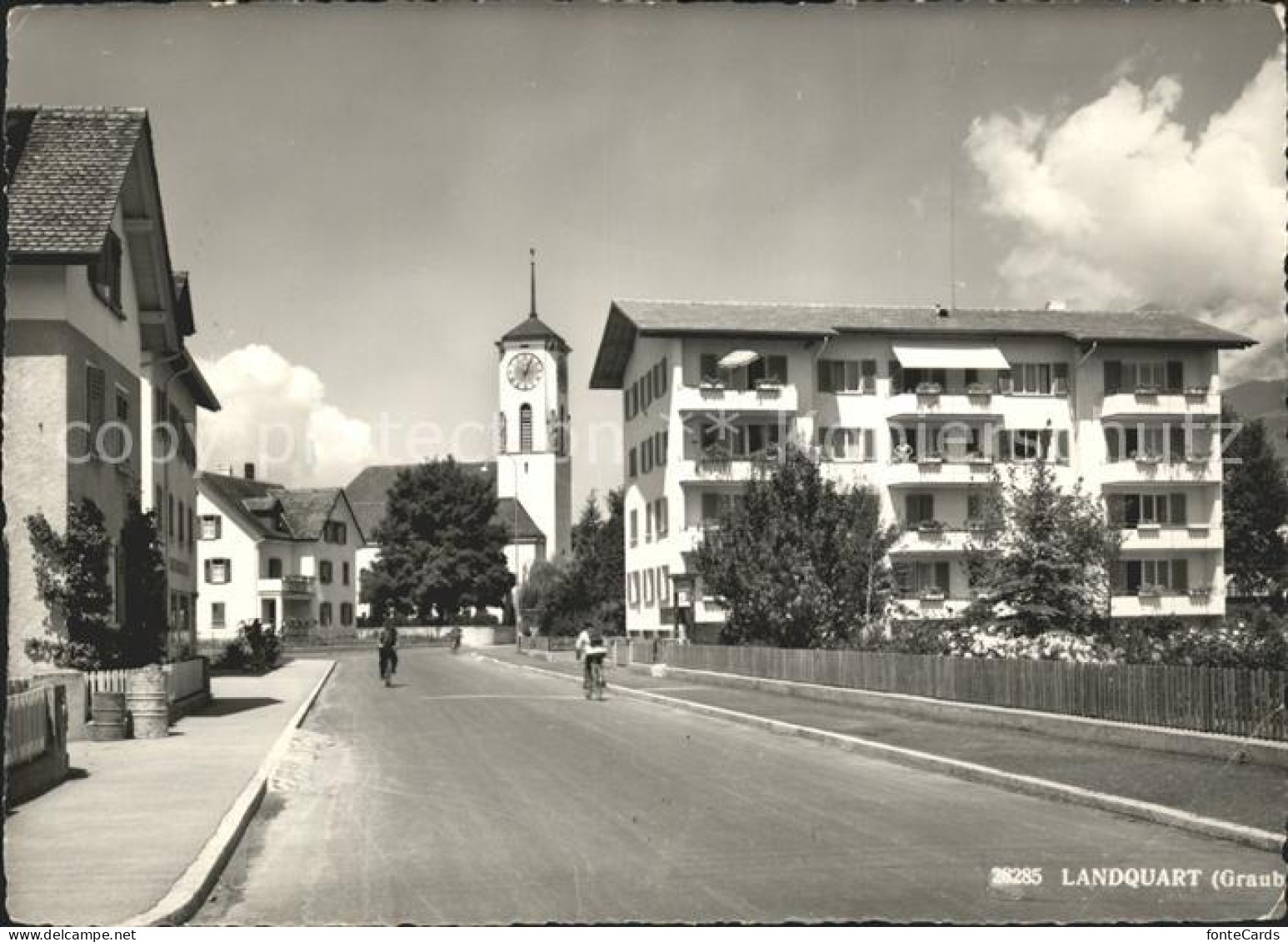 Landquart Strassenpartie Kirche