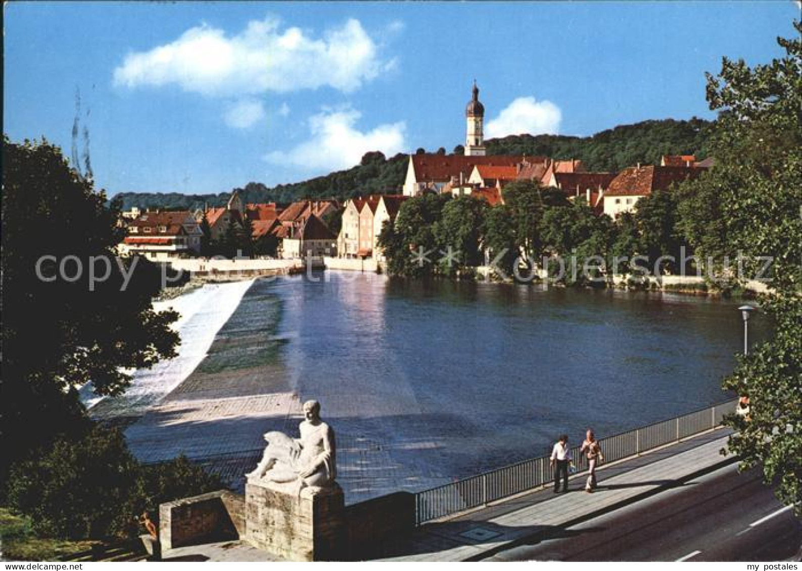 Landsberg Lech Karolinenbruecke Vater Lech