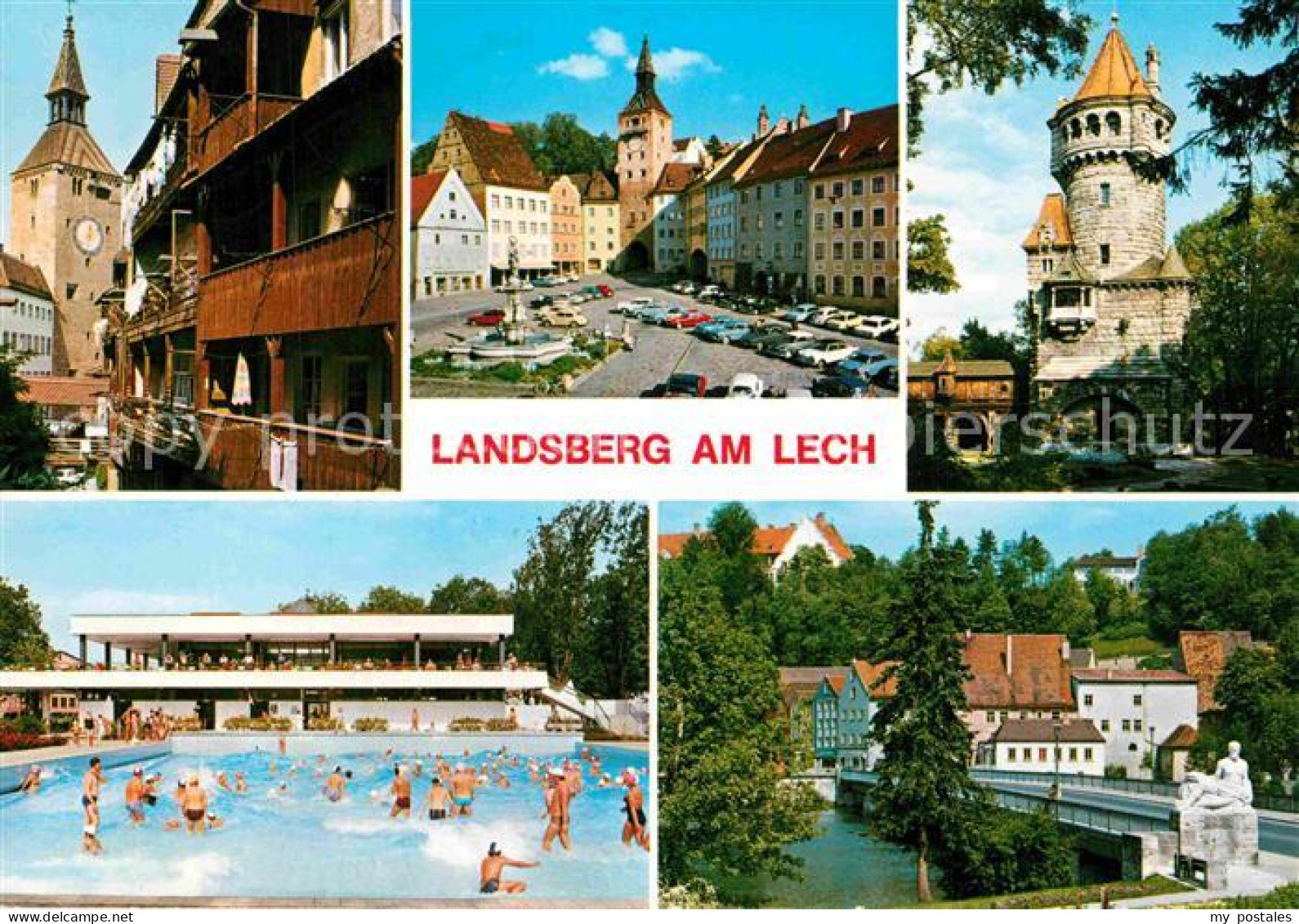 Landsberg Lech Schwimmbad Hauptplatz Lech