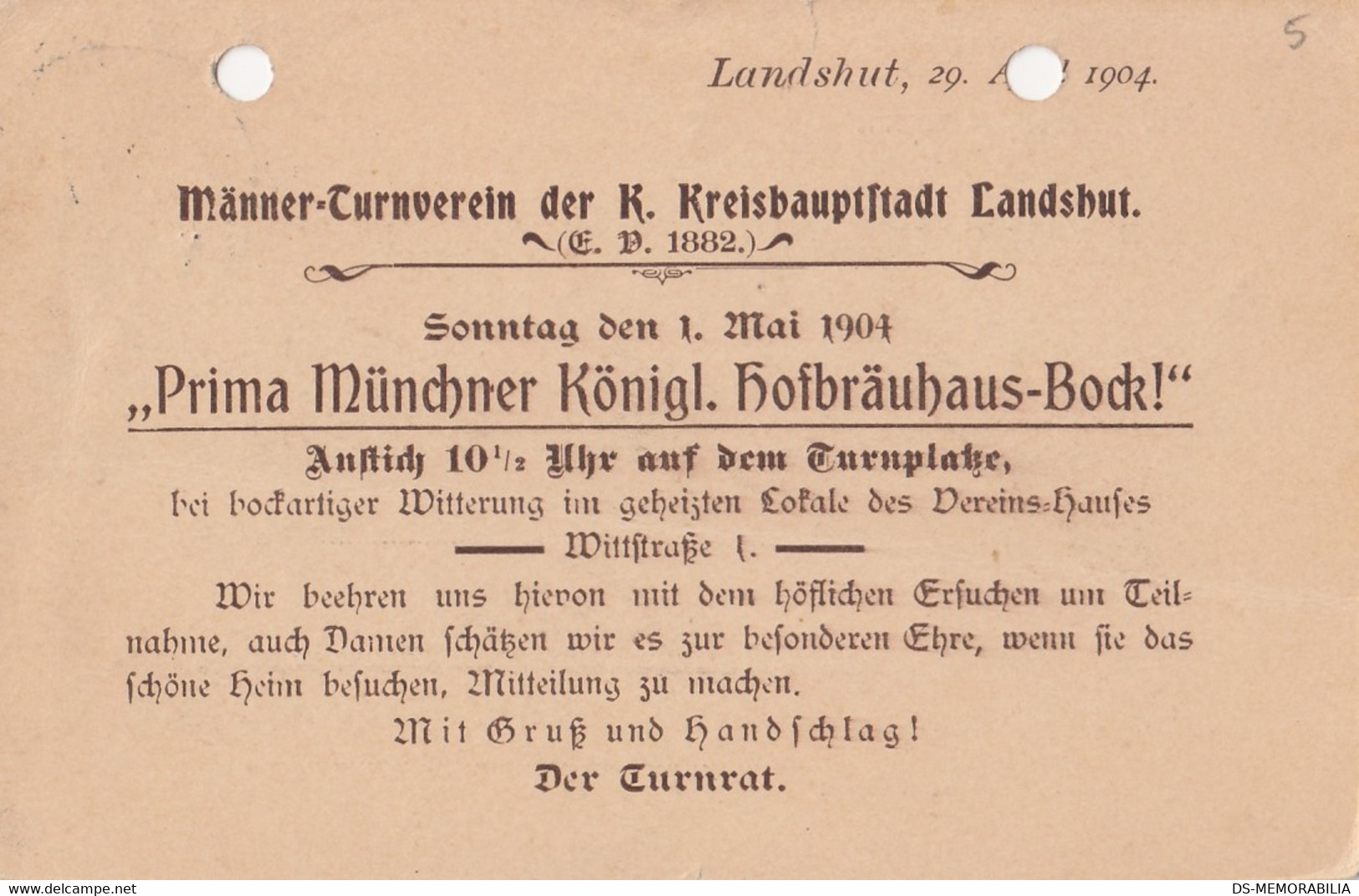 Landshut 1904 Manner Turnverein