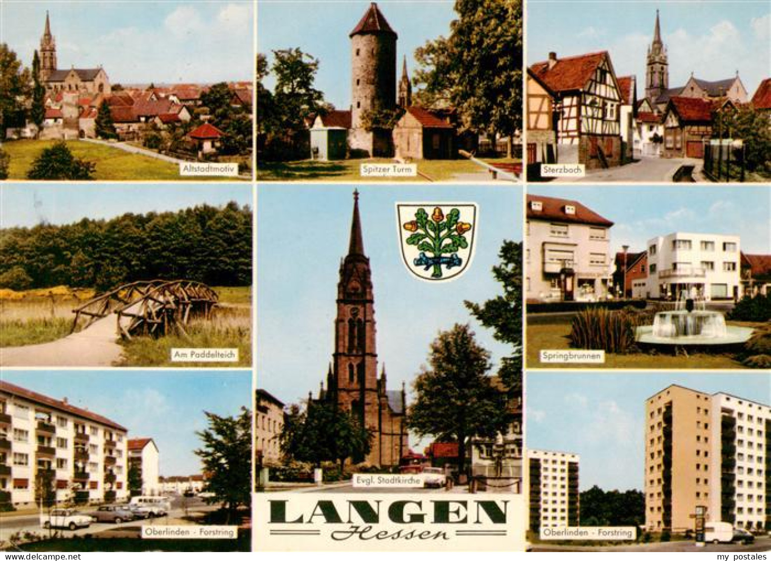 Langen Hessen Altstadt Spitzer Turm Sterzbach Am Paddelteich Oberlinden Forstrin