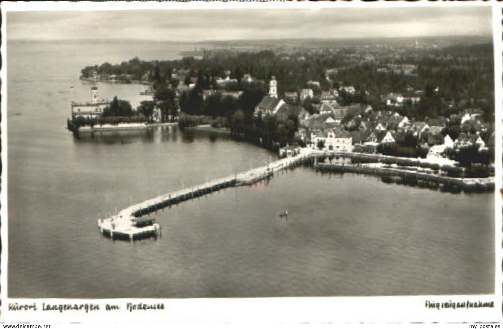 Langenargen Bodensee Langenargen a. Bodensee Fliegeraufnahme  x 1950