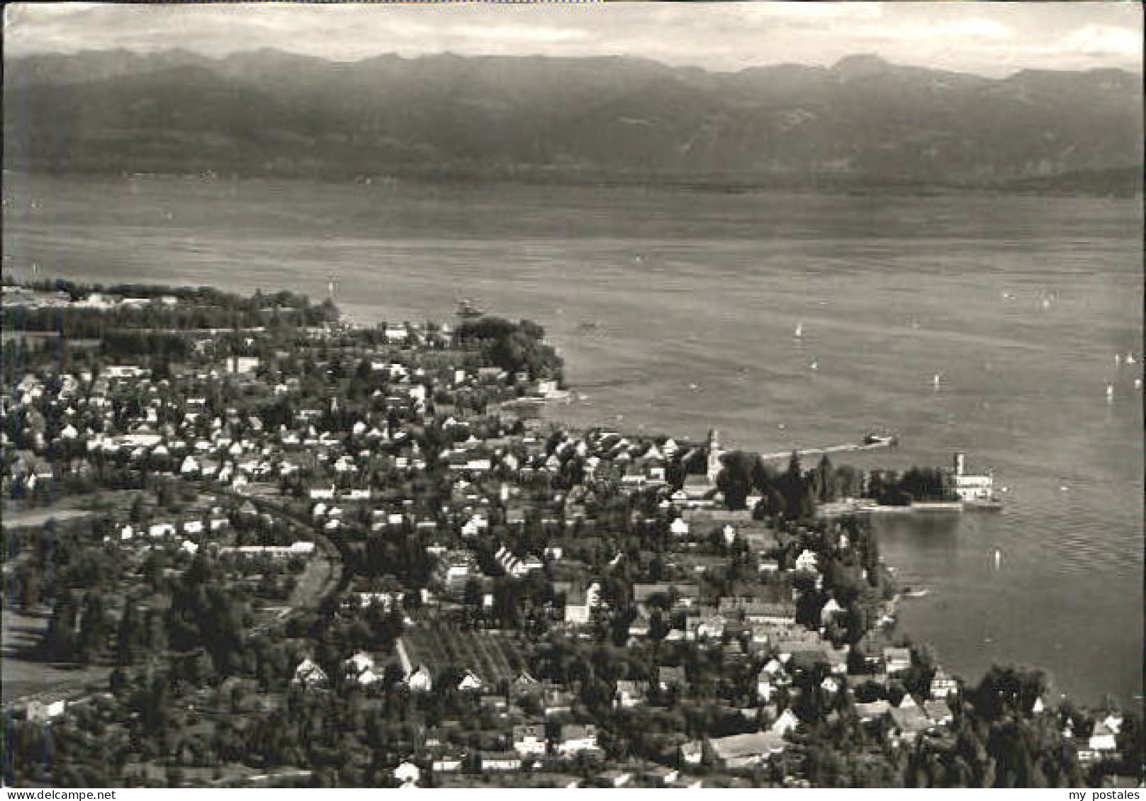 Langenargen Bodensee Langenargen Fliegeraufnahme x 1965