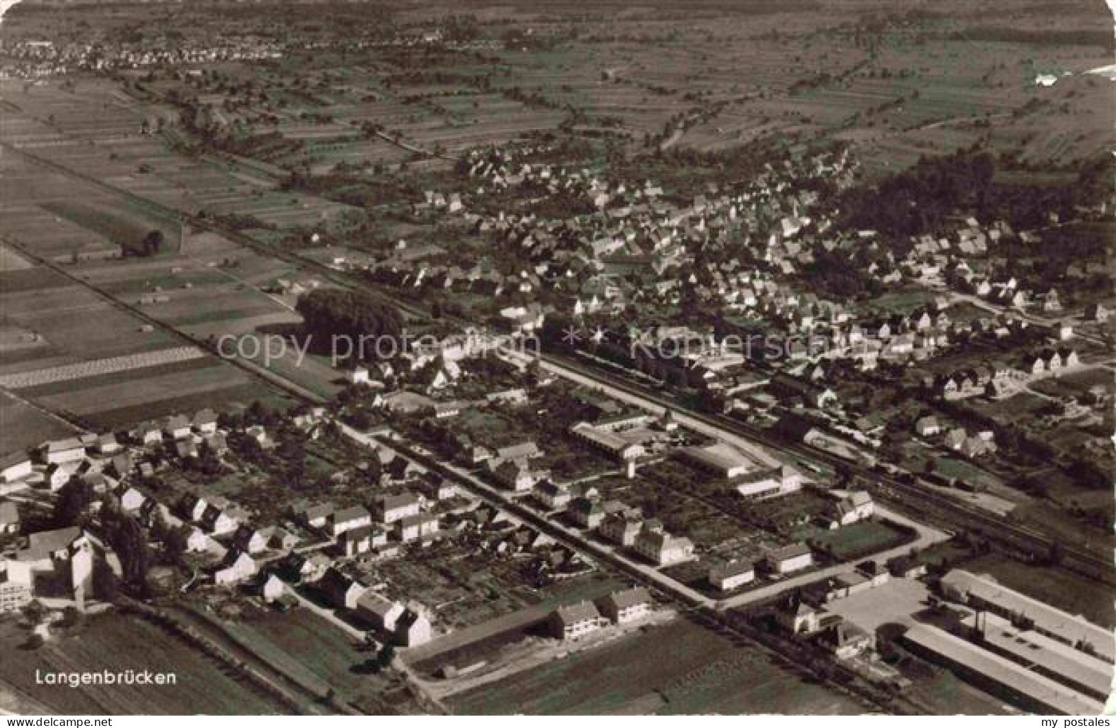 Langenbruecken Bad Schoenborn BW Fliegeraufnahme