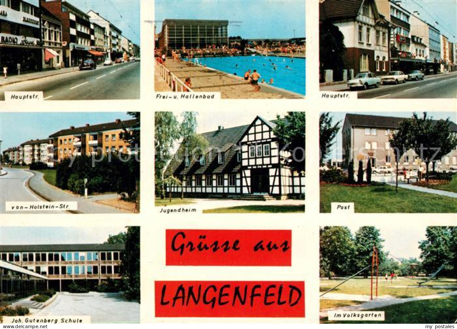 Langenfeld Rheinland Hauptstr Freizeitbad Hauptstr Holstein Str Jugendheim Post