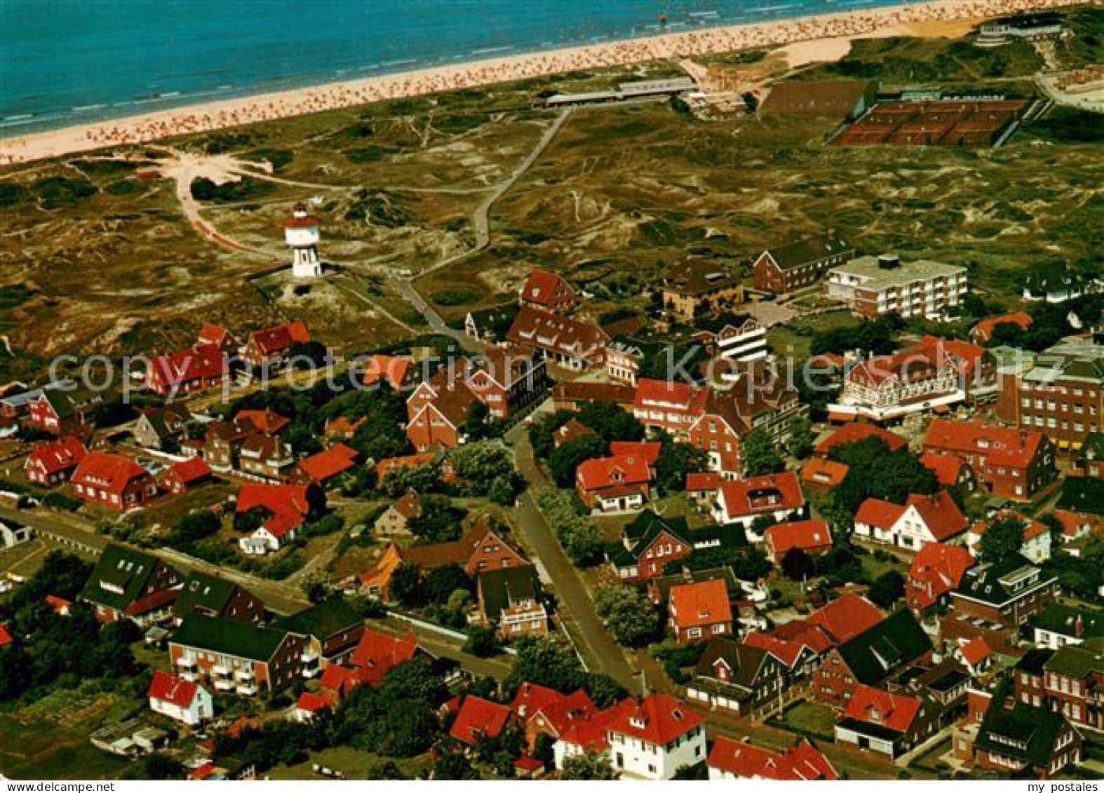 Langeoog Nordseebad Fliegeraufnahme