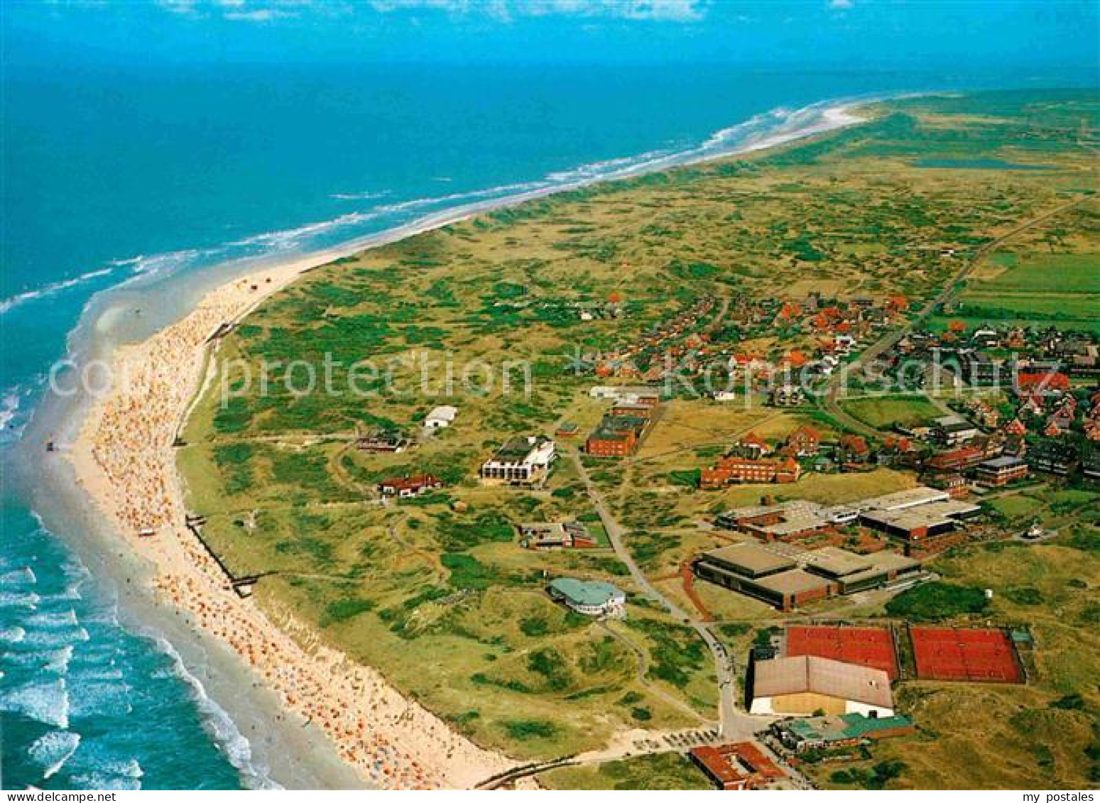 Langeoog Nordseebad Fliegeraufnahme