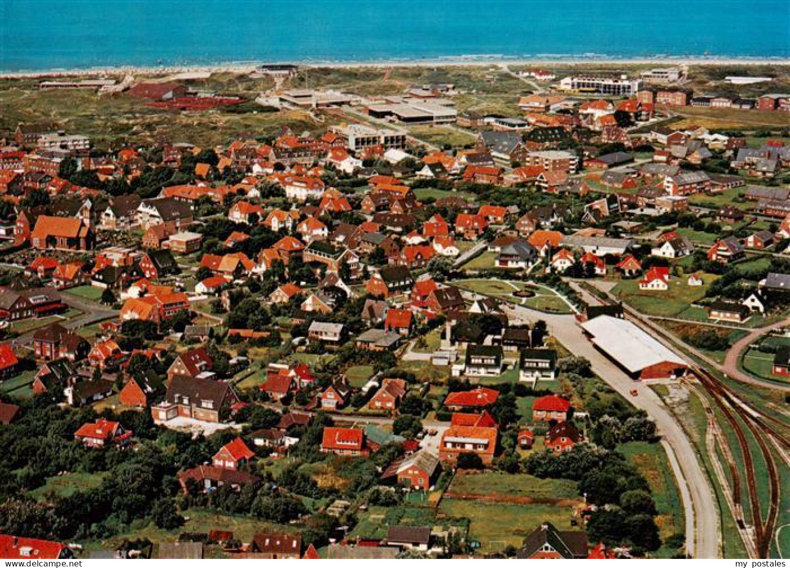 Langeoog Nordseebad Fliegeraufnahme