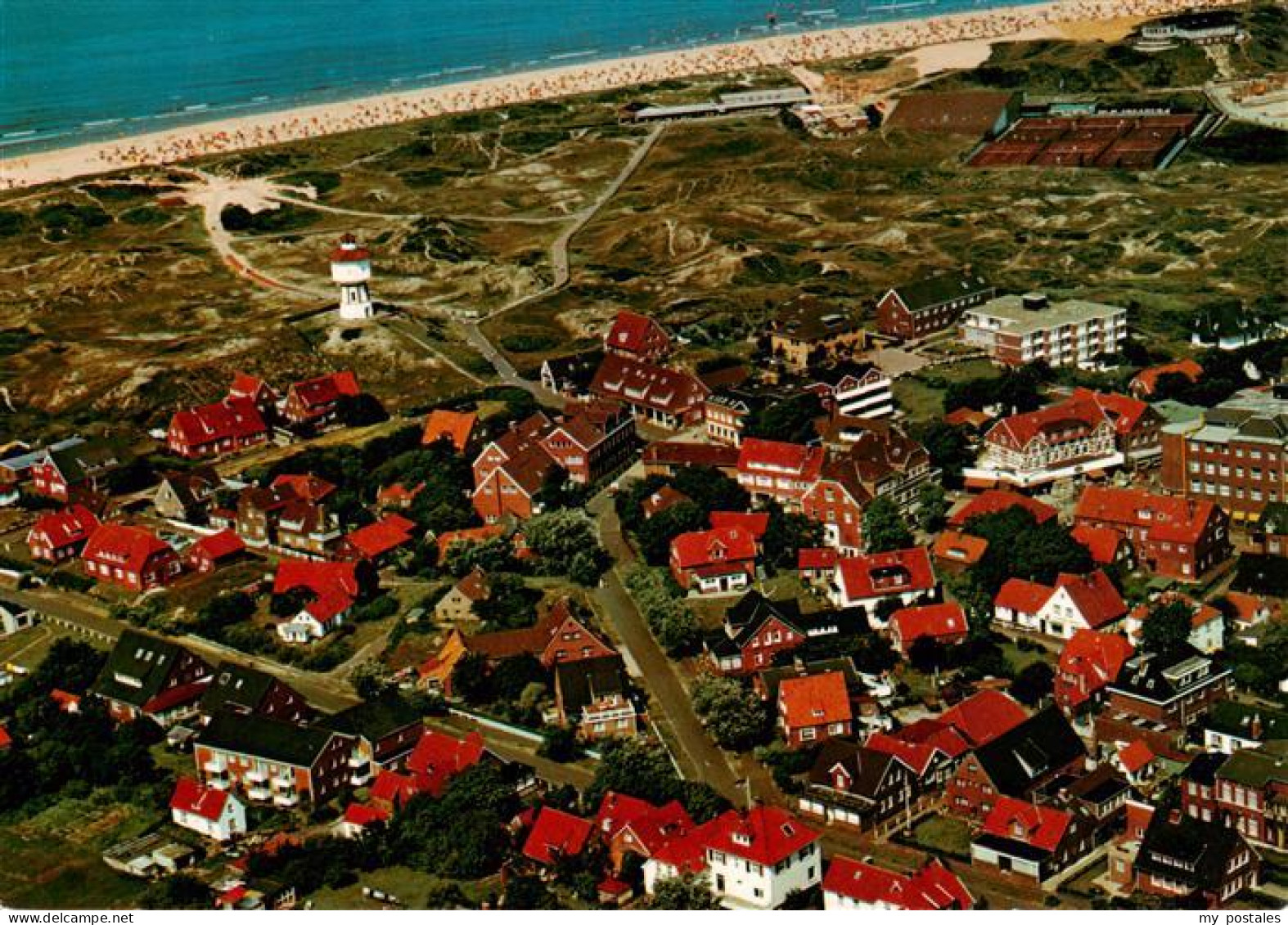 Langeoog Nordseebad Fliegeraufnahme