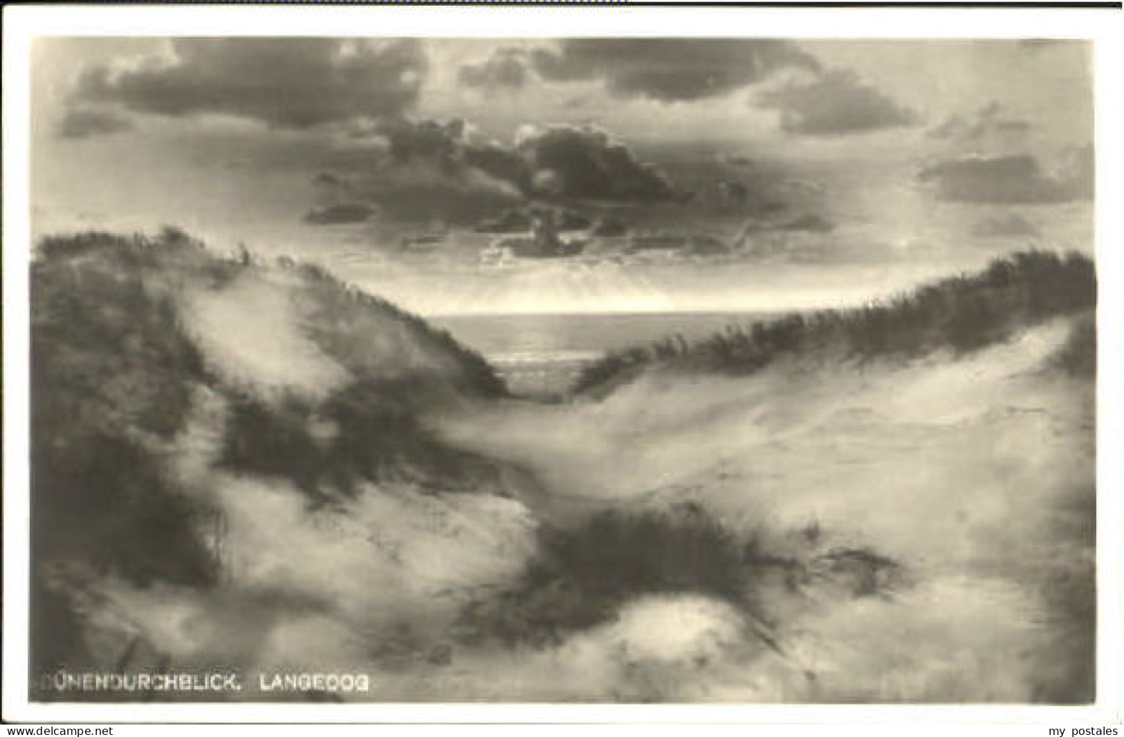 Langeoog Nordseebad Langeoog Duenen ungelaufen ca. 1955
