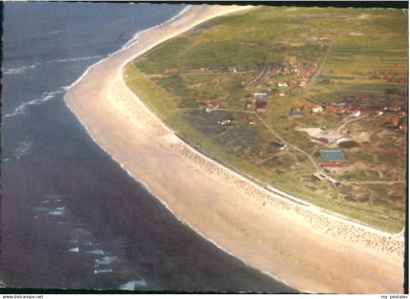 Langeoog Nordseebad Langeoog Fliegeraufnahme x 1971