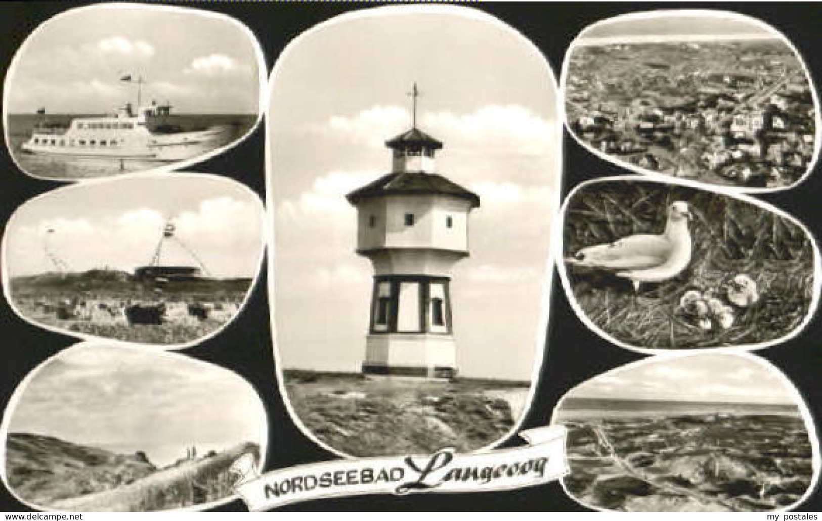 Langeoog Nordseebad Langeoog  ungelaufen ca. 1955