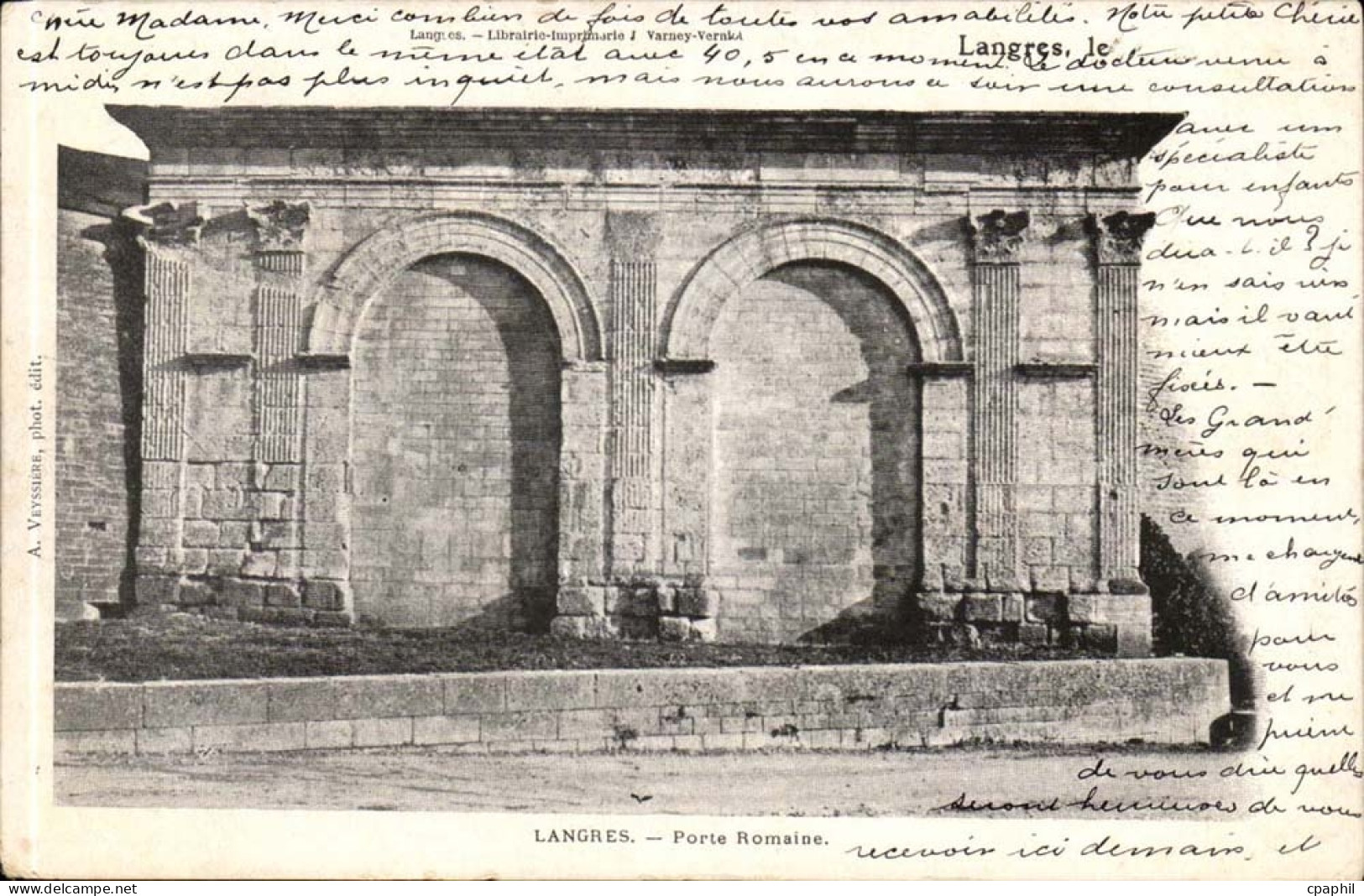 Langres - Porte Romaine - CPA