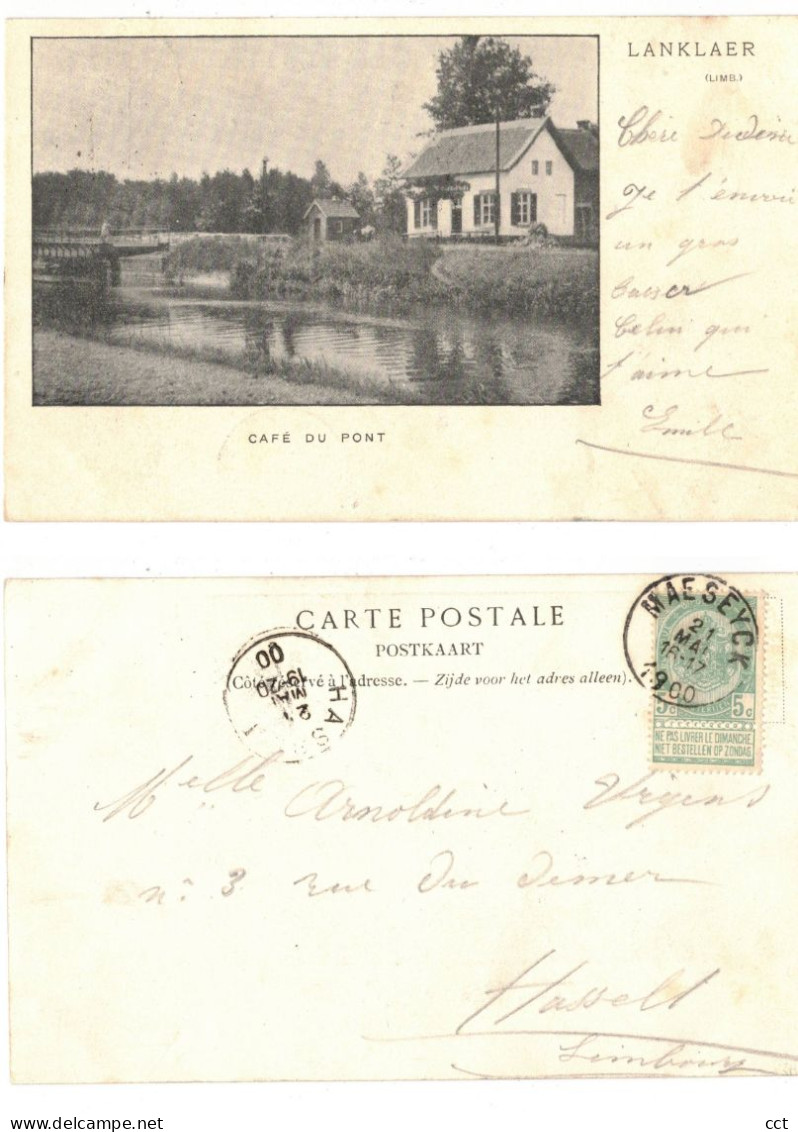 Lanklaer  Lanklaar   Dilsen-Stokkem  Café du Pont  1900