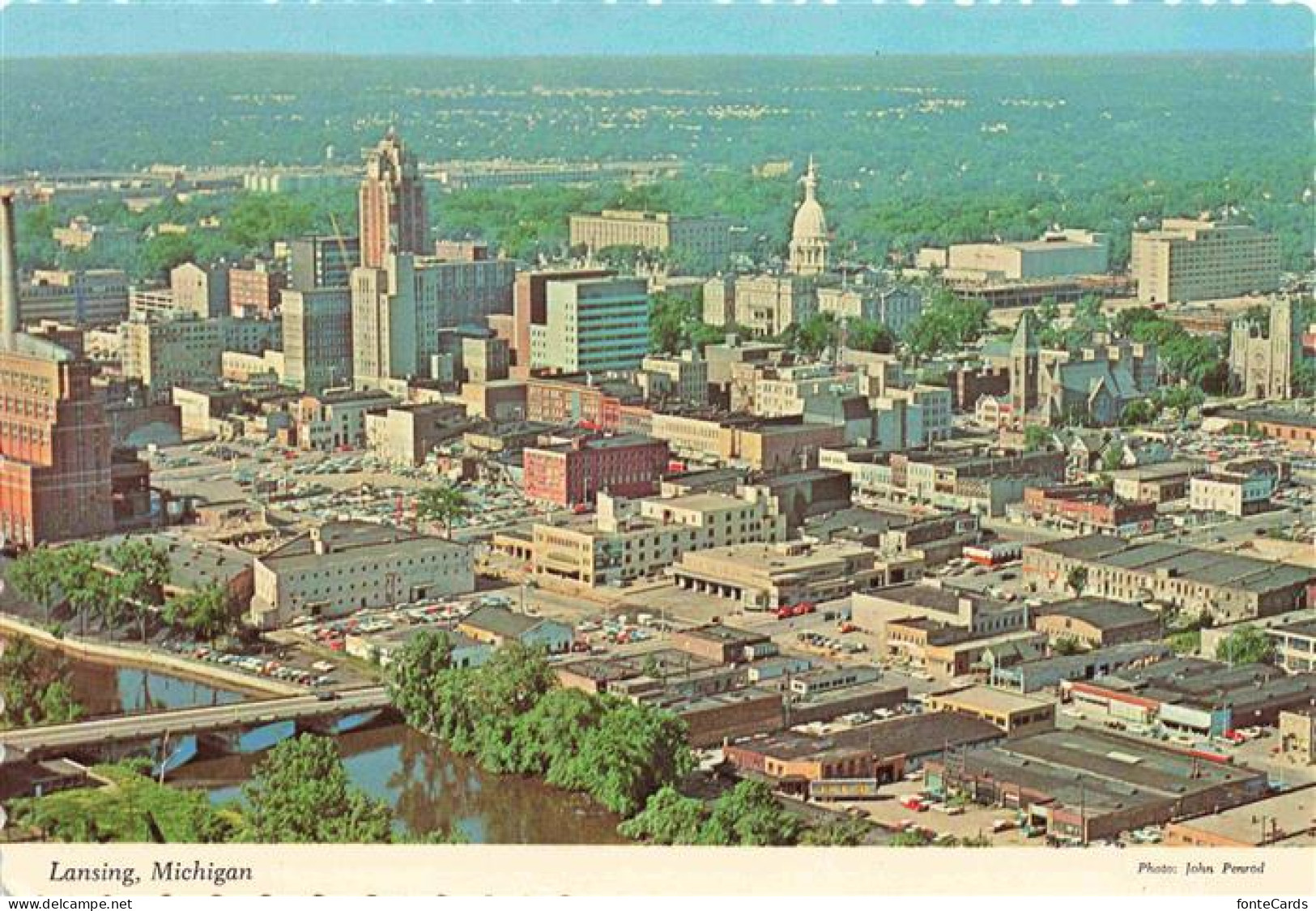 Lansing Michigan Aerial view