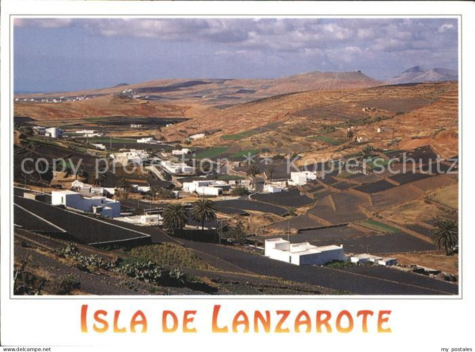Lanzarote Kanarische Inseln Fliegeraufnahme