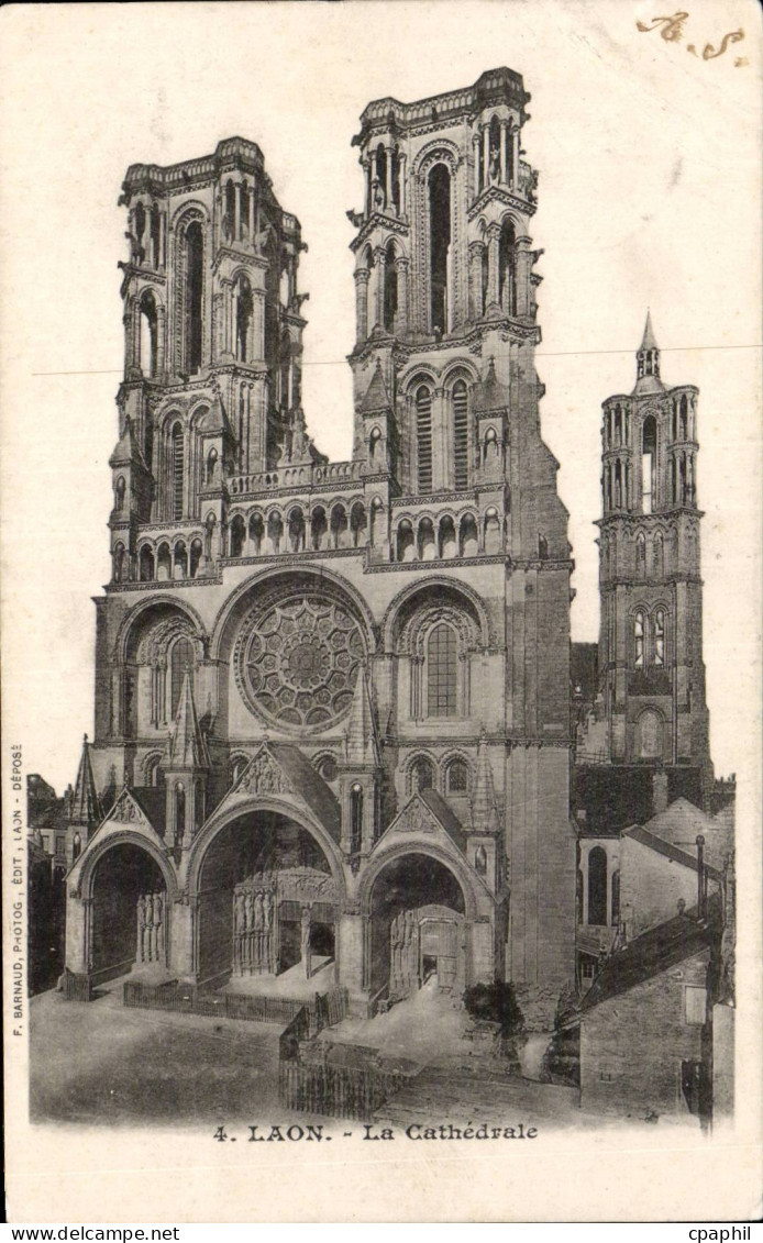 Laon - La Cathedrale - CPA