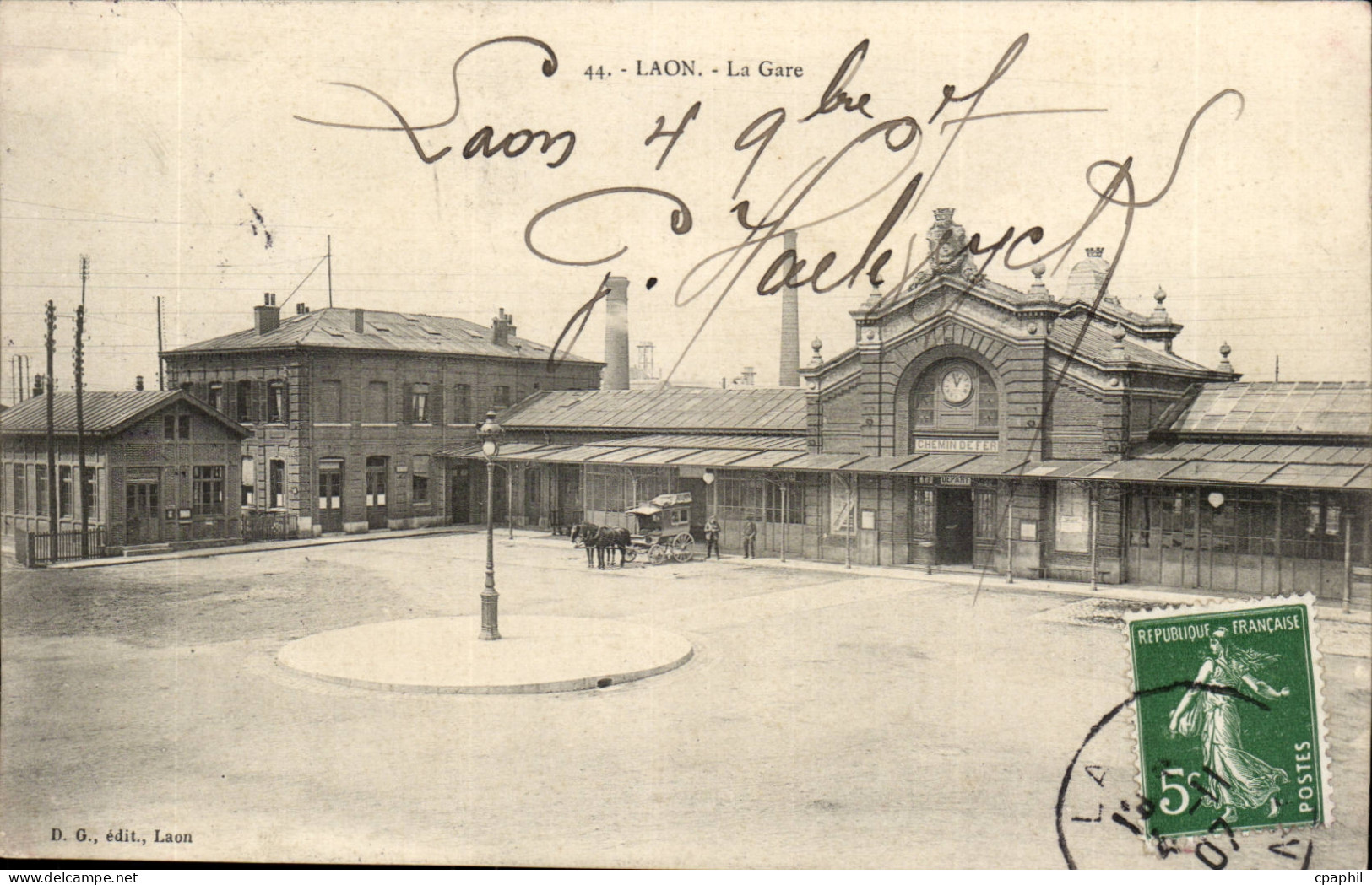 Laon - La Gare - CPA