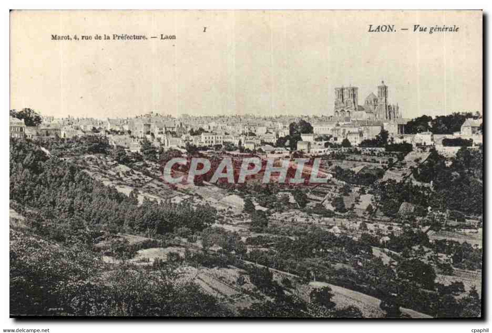 Laon - Vue Generale - CPA