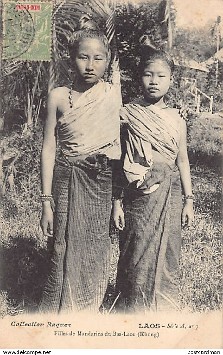 Laos - Filles de Mandarin du Bas-Laos (Khong) - Ed. Collection Raquez - Série A - N. 7