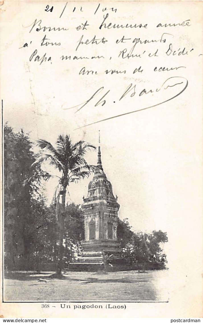 Laos - Un pagodon - Ed. Mottet & Cie 368