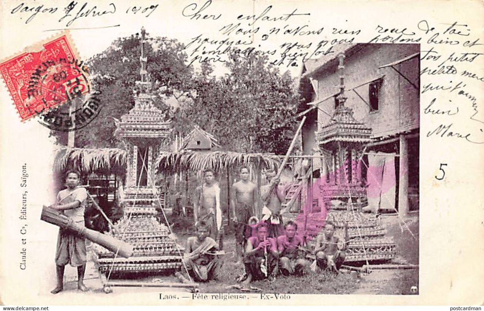 Laos - Une fête religieuse - Ed. Claude & Cie