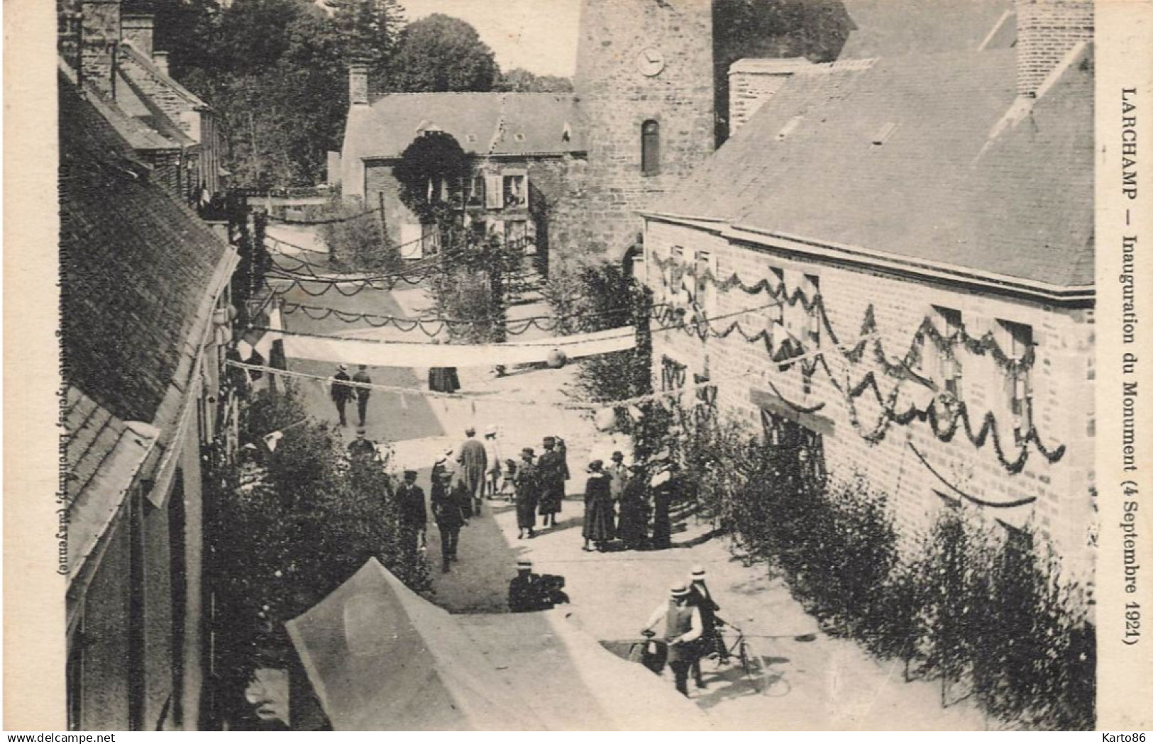 larchamp * inauguration du monument aux morts le 4 septembre 1921 * villageois