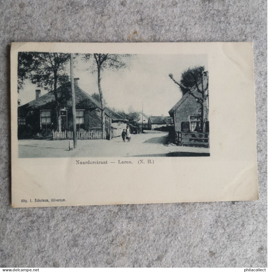 Laren (NH) Naarderstraat. ca 1900
