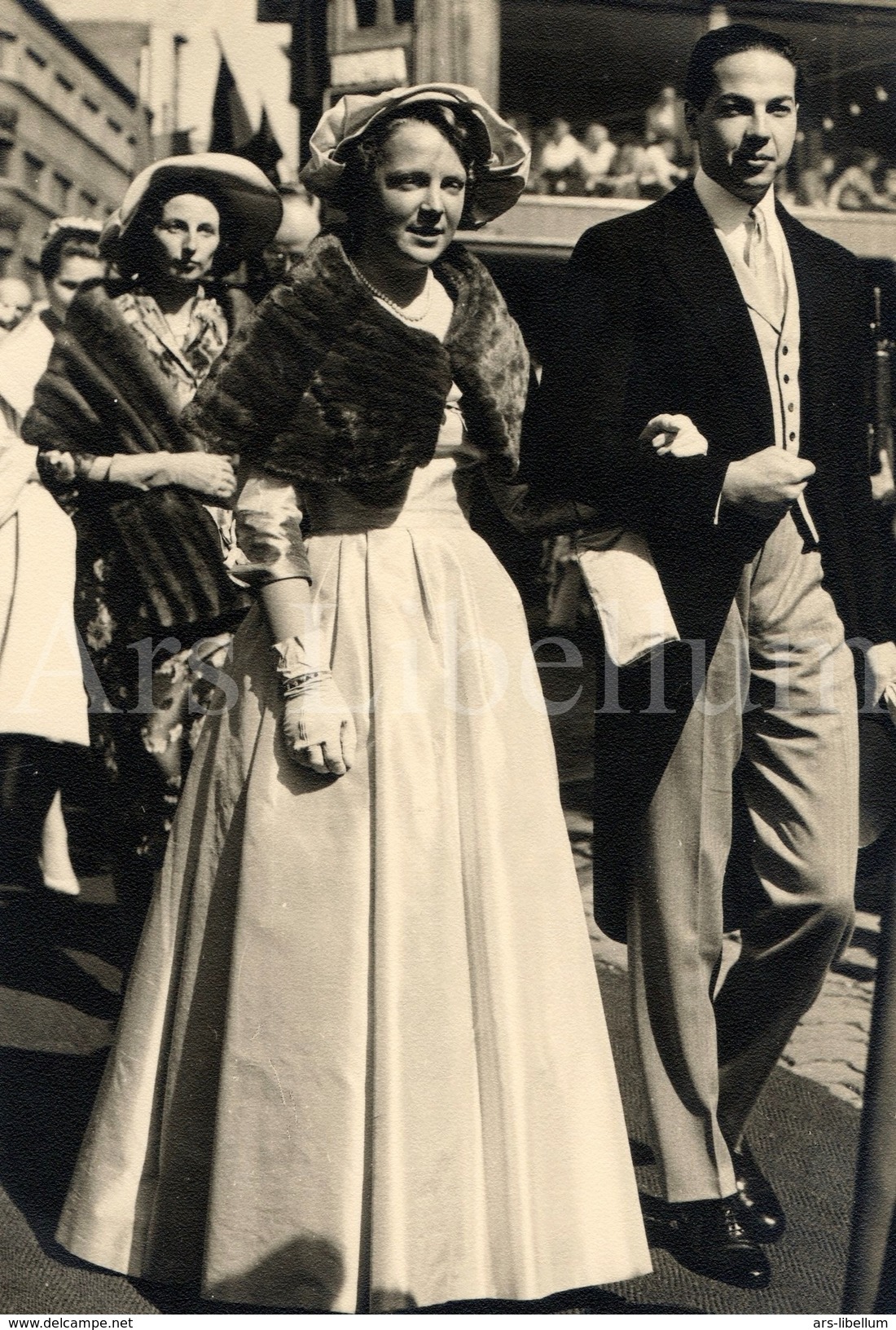 LARGE photo postcard / ROYALTY / Luxembourg / Princesse Irène des Pays-Bas / prince François de France